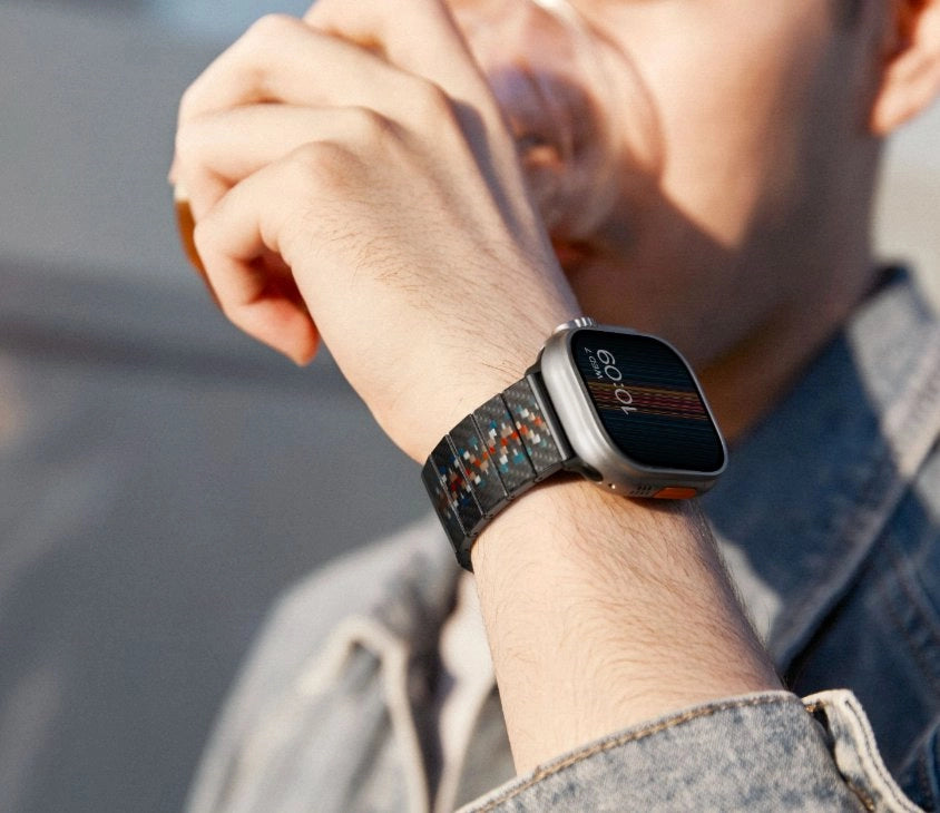 Carbon Fiber Watch Band (Rhapsody) For Apple Watch