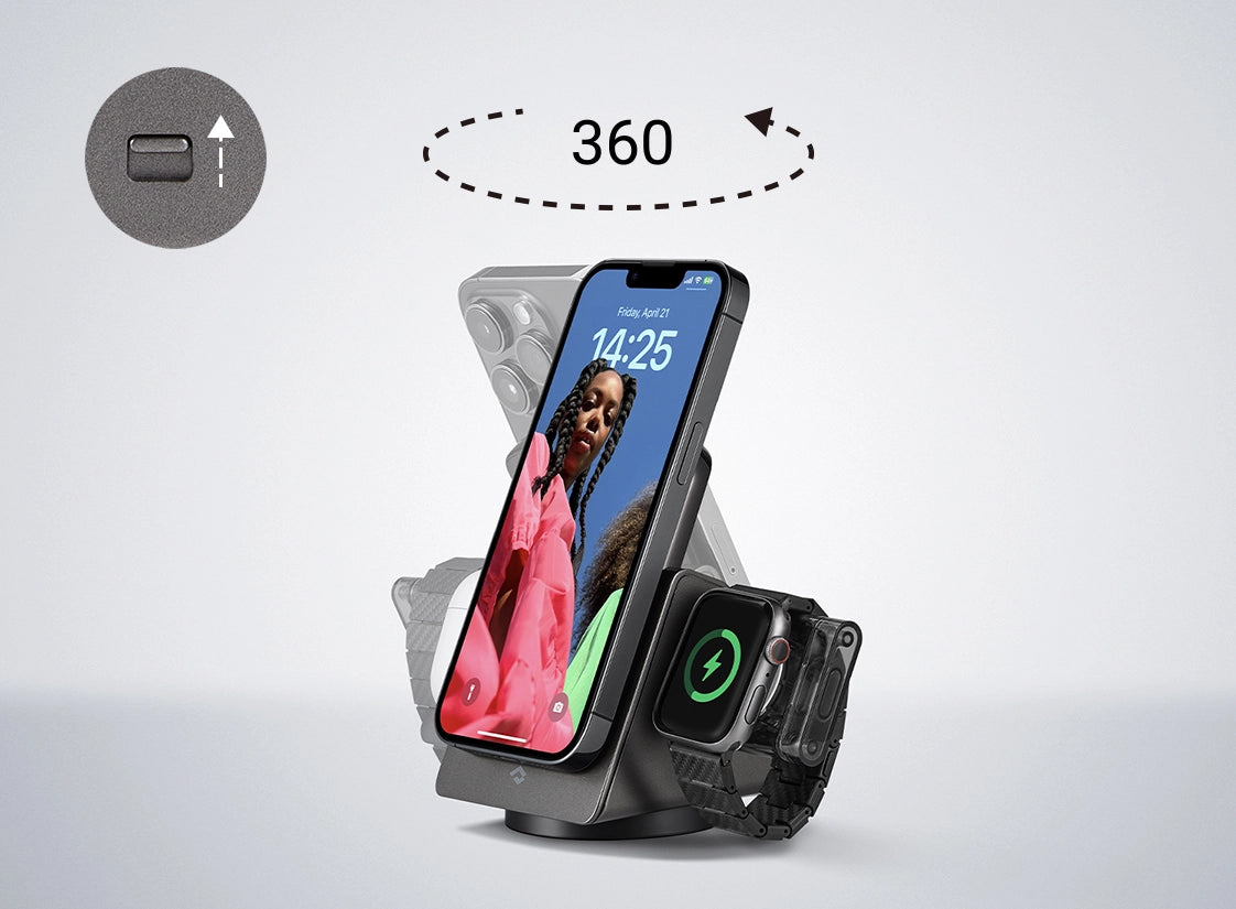 3-in-1 Magnetic Wireless Charger Stand | PITAKA